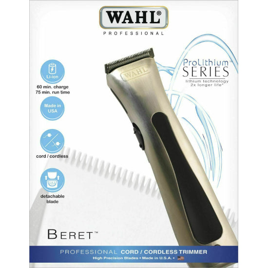 Wahl Lithium Ion Beret Trimmer -Silver #08841