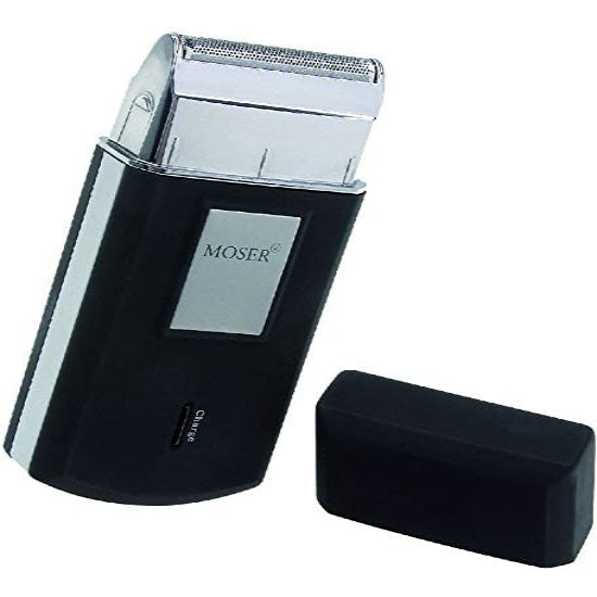 Moser Stainless Steel Mobile Travel Shaver Black #3615-0051