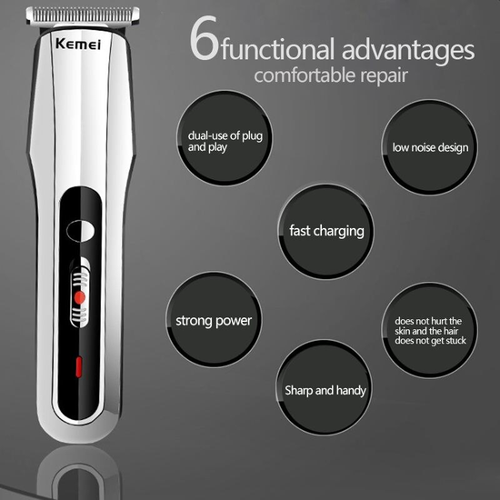 Kemei Dry For Men - Hair Trimmer #KM7677
