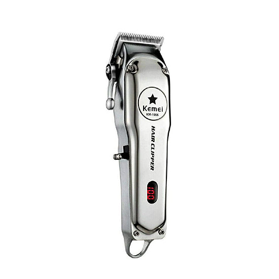 Kemei-1996 Barber Shop Rechargeable Hair Clipper All Metal Electric Hair Trimmer #1996