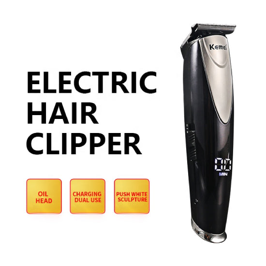 Kemei Professional Hair Trimmer Shaver LCD Display Rechargeable #Kemei-1629