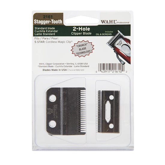Wahl Professional Stagger-Tooth 2-Hole Clipper Blade #2161