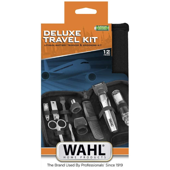 Wahl Deluxe Travel 12 Pieces Grooming Kit #05604-627