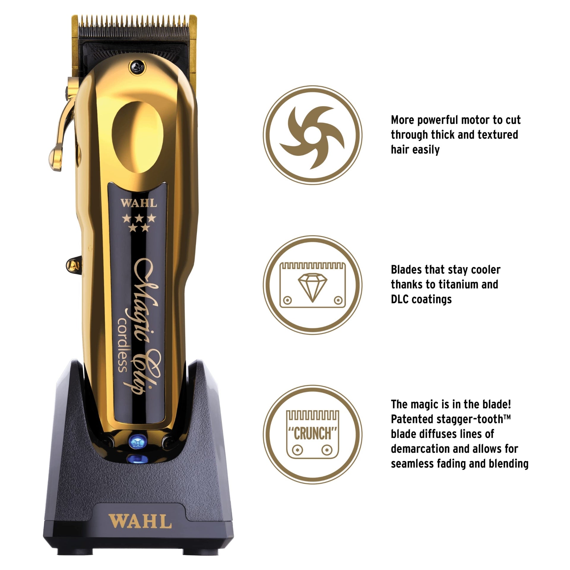 Wahl Professional 5 Star Gold Cordless Magic Clip Hair Clipper
