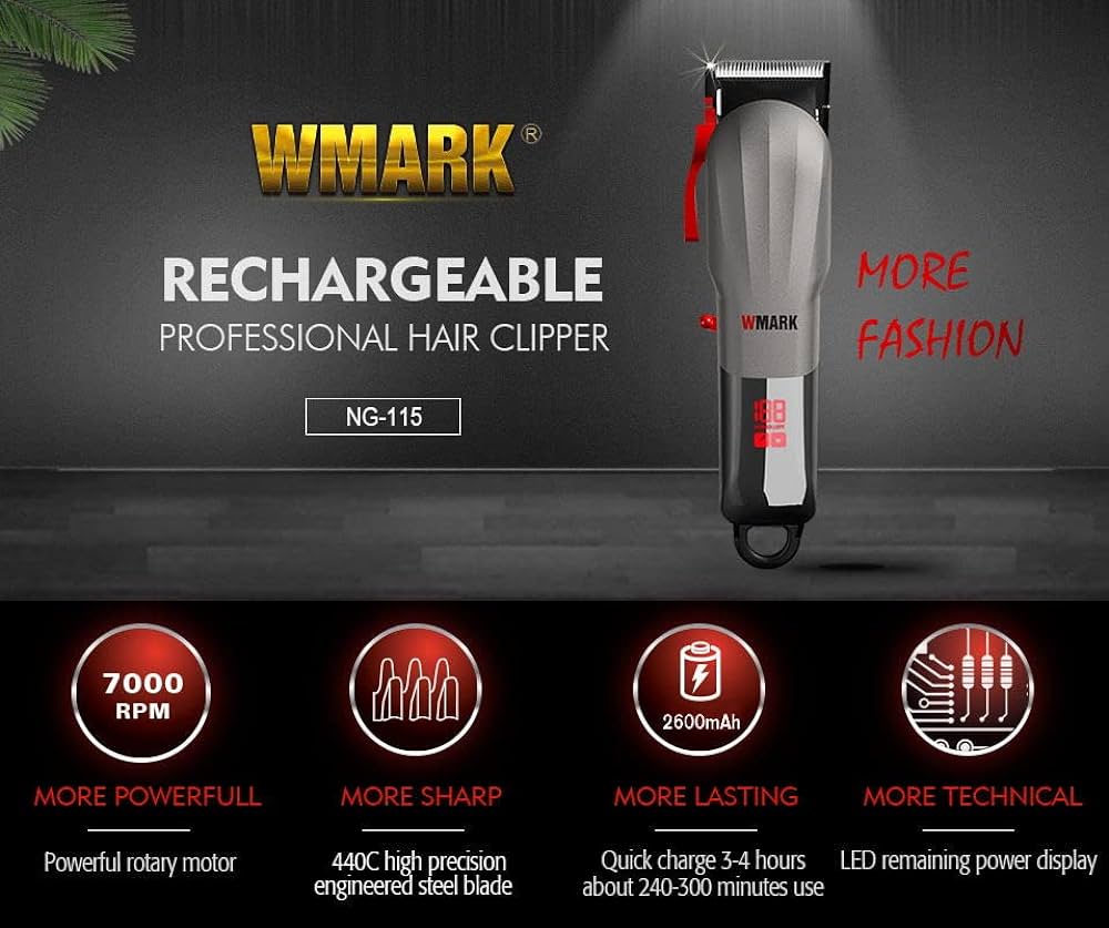 WMARK NG-115 Rechargeable Hair Clipper