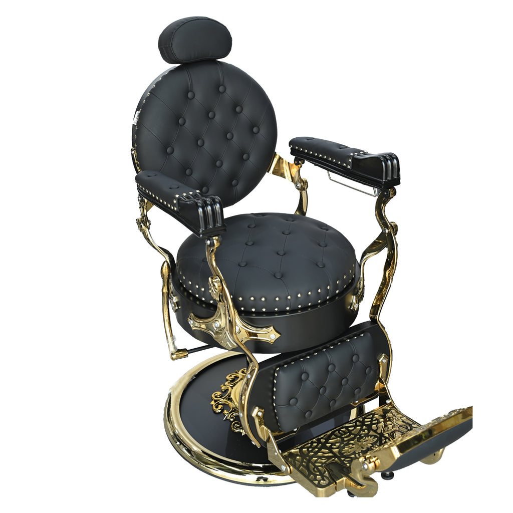 Perfect Active  BARBER CHAIR BLACK & GOLD LT858BG