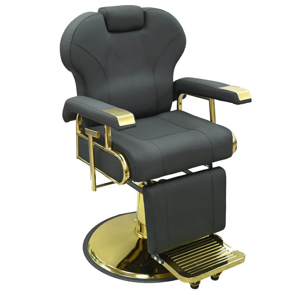 Perfect Active  BARBER CHAIR BLK & GOLD LT870BG
