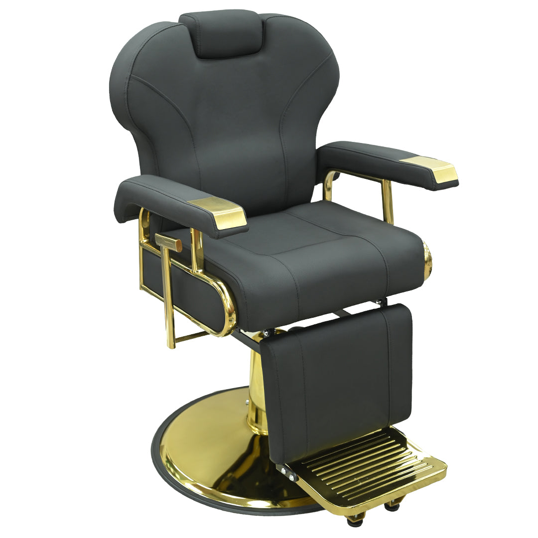 Perfect Active  BARBER CHAIR BLK & GOLD LT870BG