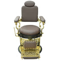 BARBER CHAIR BROWN & GOLD LT857BG