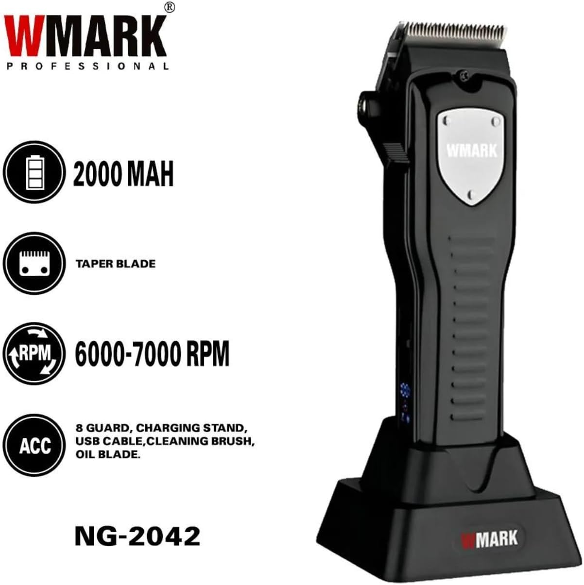 WMARK NG-2042 Rechargeable Hair Clipper