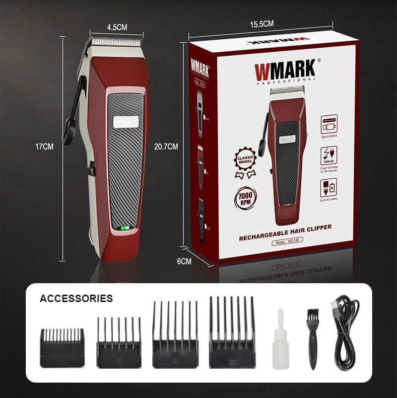 WMARK NG-140 Rechargeable Hair Clipper