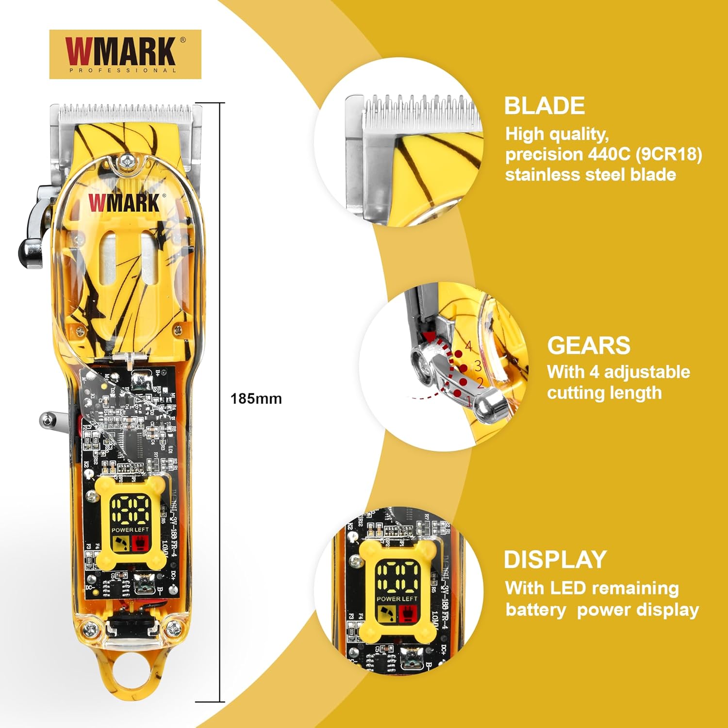 WMARK NG-411 Rechargeable Hair Clipper