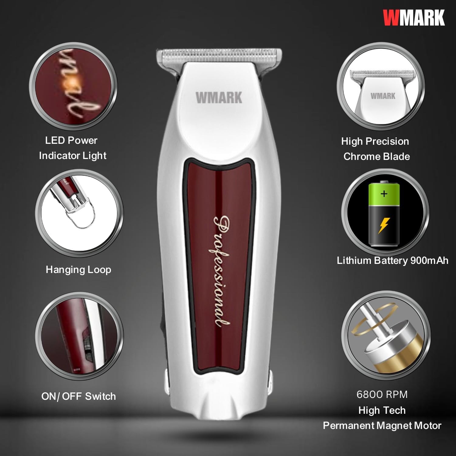 WMARK RECHARGEABLE DETAIL TRIMMER NG-310