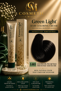 Green Light Hair Coloring Cream 5.003 Warm Light Chestnut | Professional Permanent Hair Color