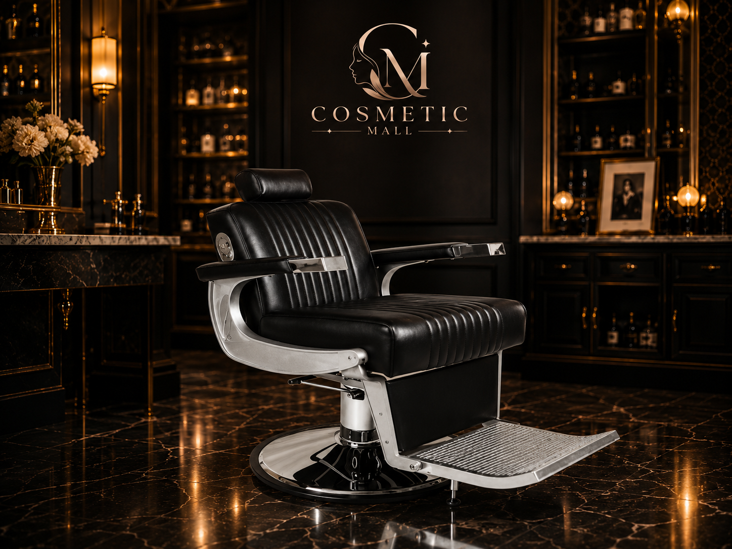 Perfect Active Professional Barber Chair Black