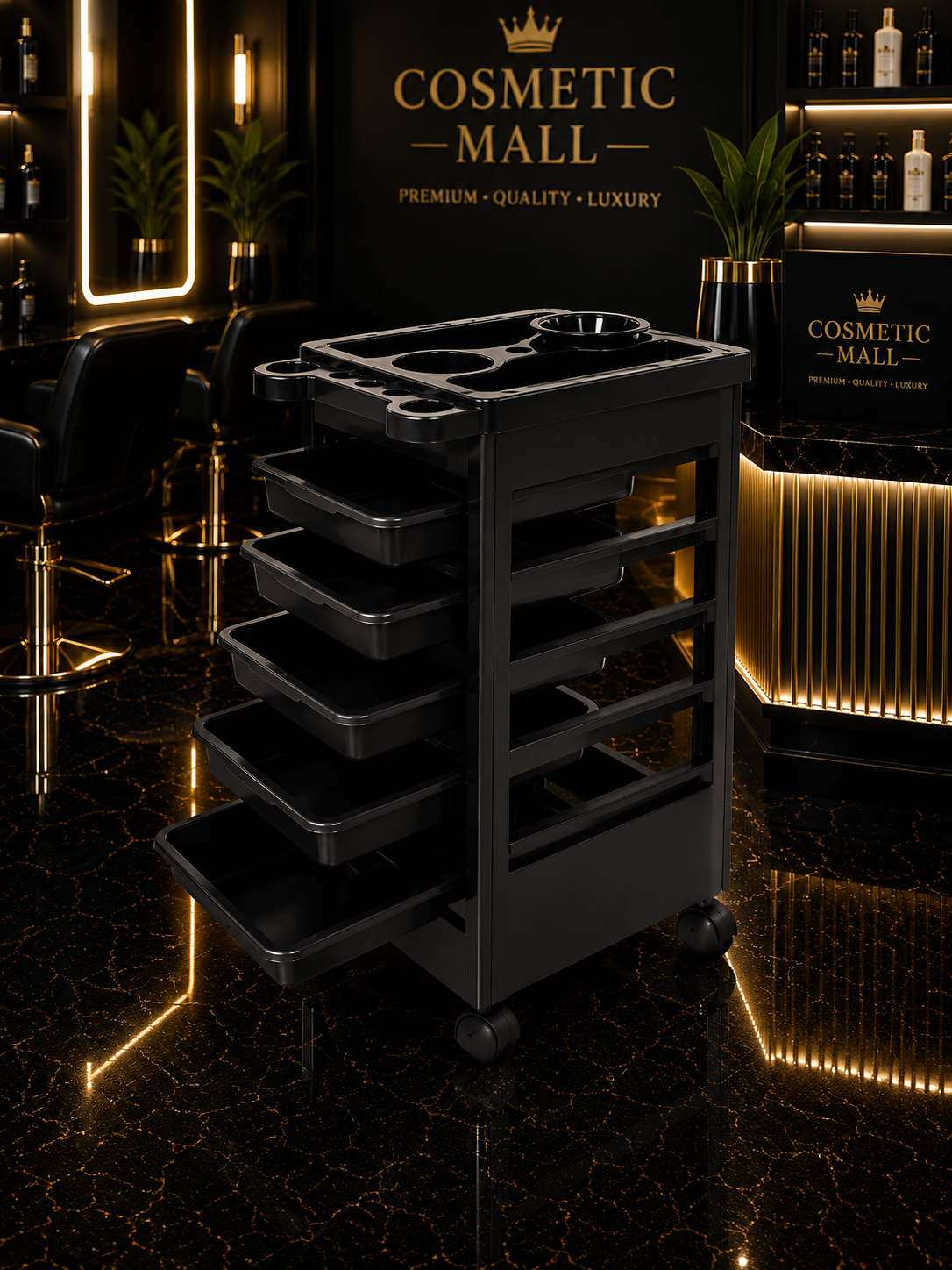 Salon Trolley 5 layer Matte