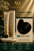 Green Light Hair Coloring Cream 4.88 Dark Coffee | Professional Permanent Hair Color