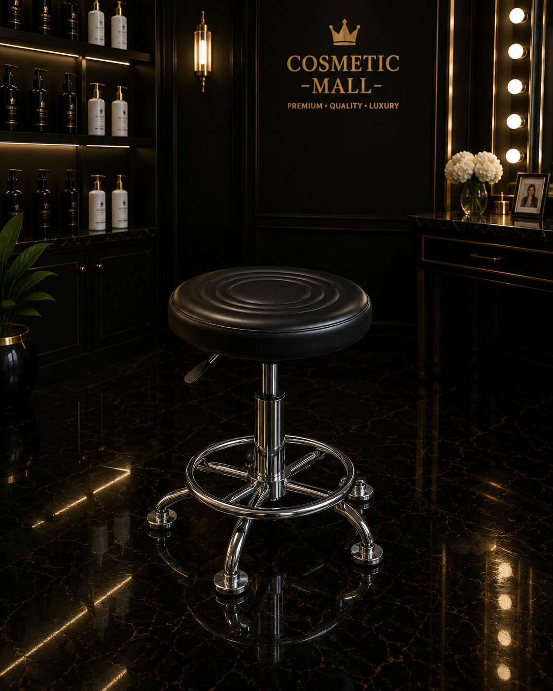 Barber Stool without Back Rest Black 61x47x37cm (5PCS/CTN)