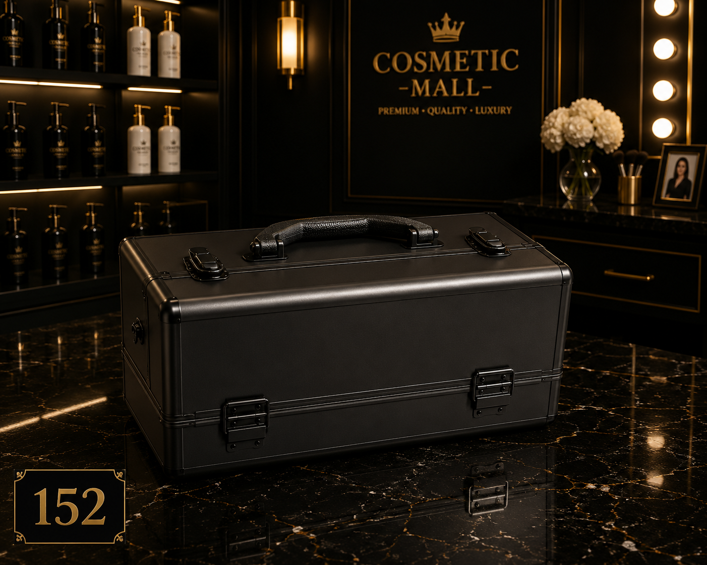 Makeup Case Black Color 370x230x280mm