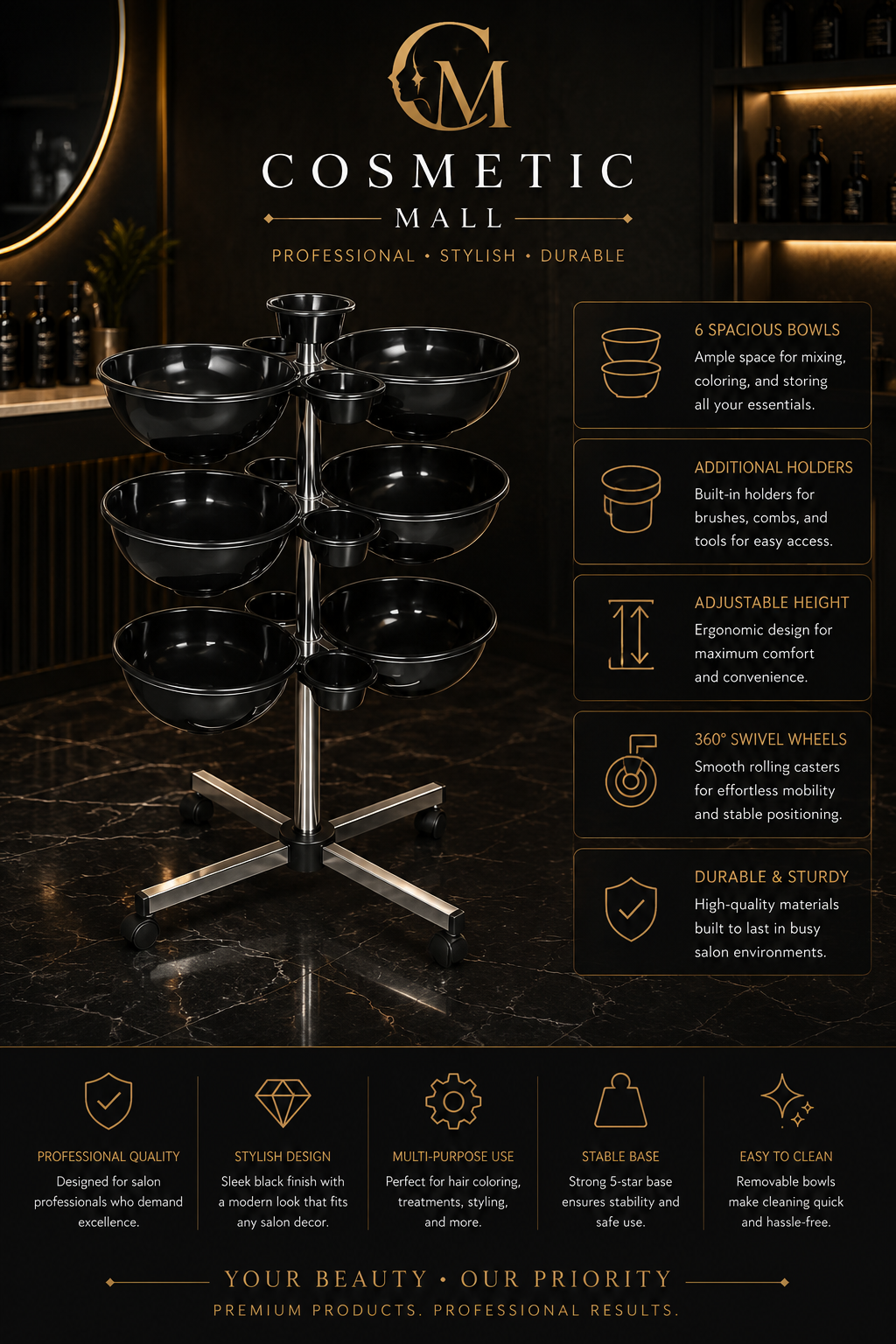 Color Bowl trolley (2ps/CTN)