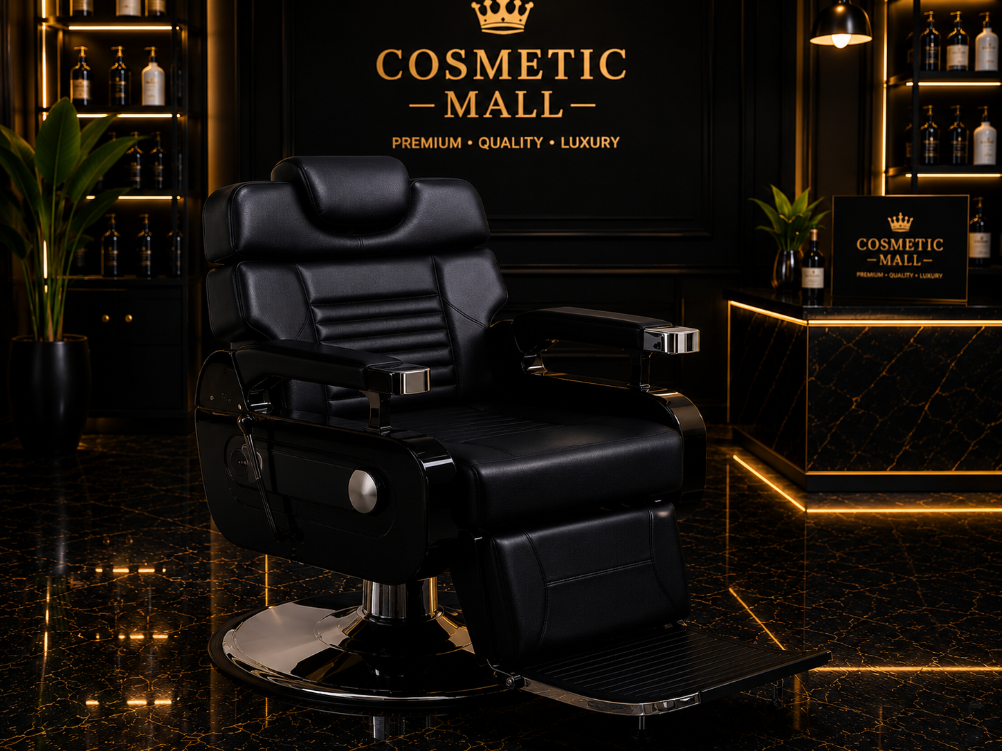 Perfect Active Professional Barber Chair Black