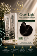 Green Light Hair Coloring Cream 4.2 Light Iris Brown | Professional Permanent Hair Color
