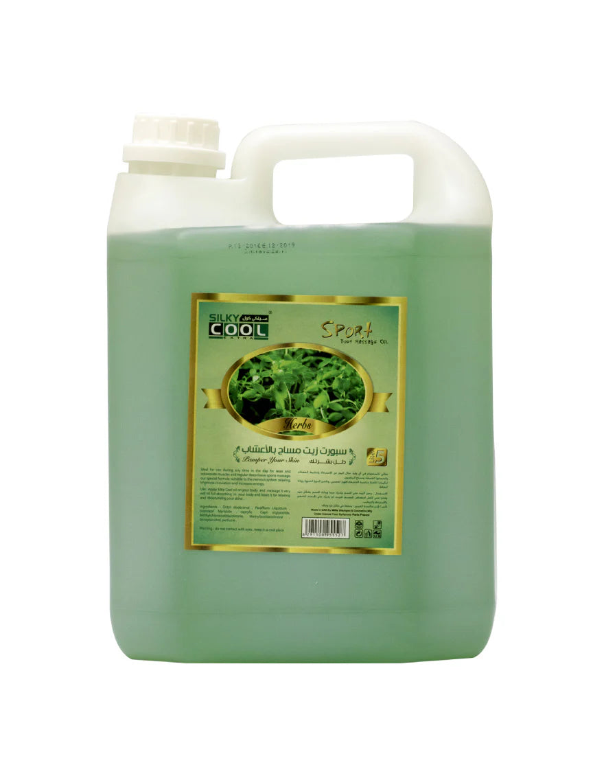 Silky Cool Massage Oil 5 Litre - Herbs