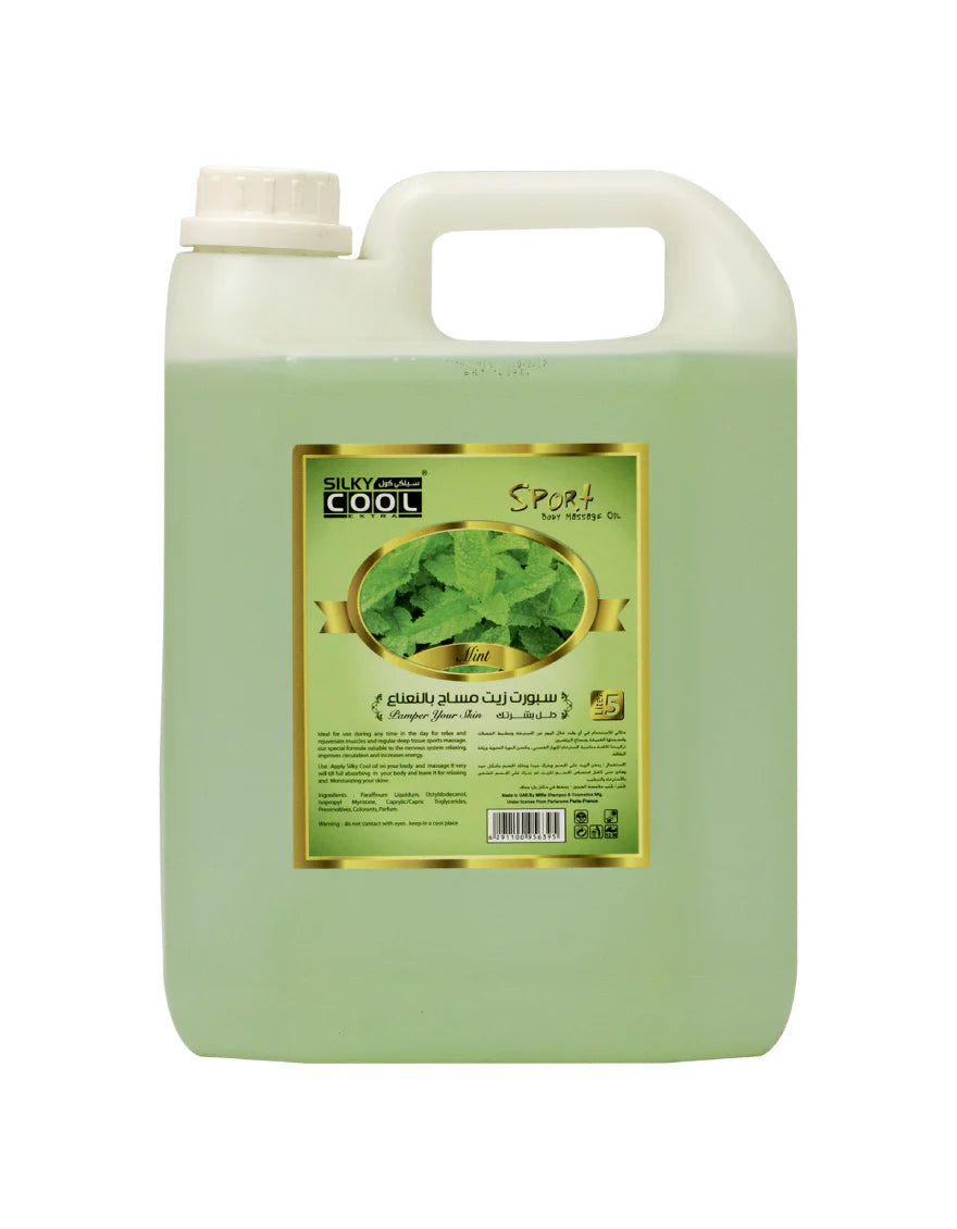 Silky Cool Massage Oil 5 Litre - Mint