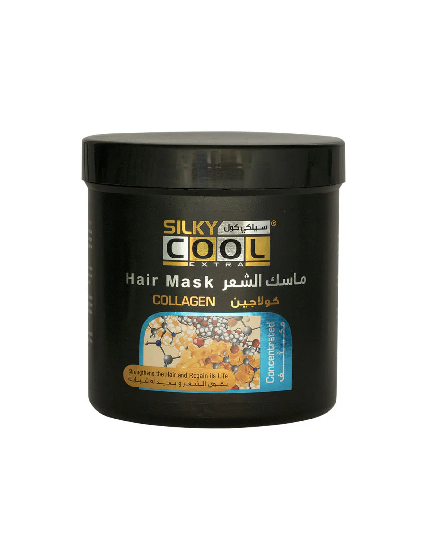Silky Cool Collagen Hair Mask 1000ml – Deep Conditioning Treatment with Marine Collagen & Amino Acids for Strength, Shine & Smoothness