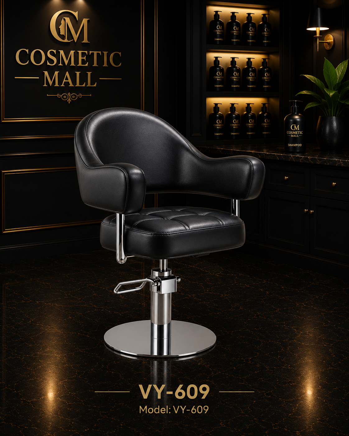 VY-609 Premium Hydraulic Salon Styling Chair