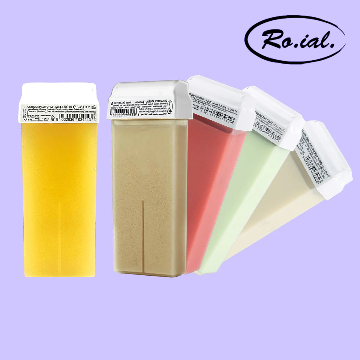 Roial Roll-On Wax 100ml - Painless Hair Removal for Legs, Arms, Underarms, Bikini & Face