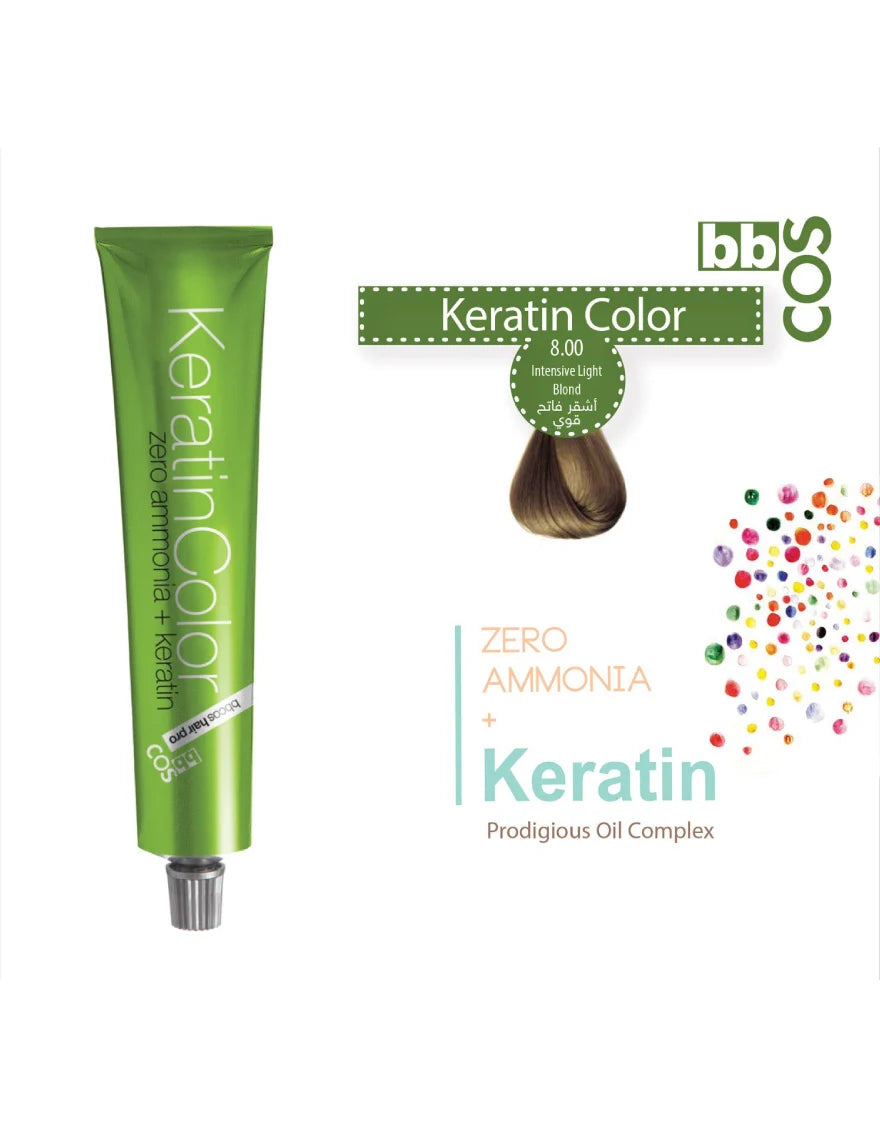 Keratin Hair Color 100 ml 8.00