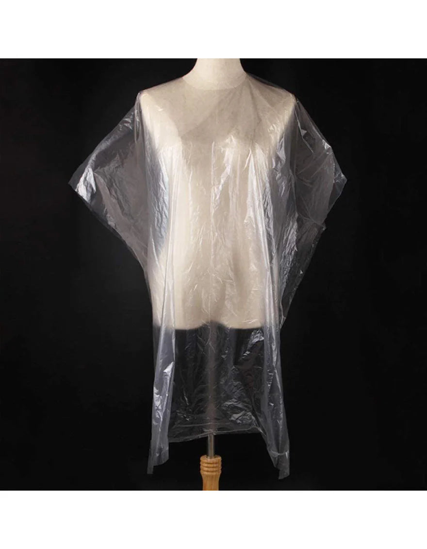 Disposable Hair Cutting Nylon Cape (500 Pcs) - Hygienic and Safe