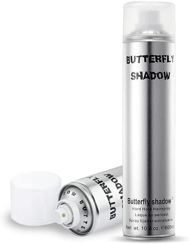Butterfly Shadow Hair Spray 600 ml - Strong holding spray for style , Professional Hair Styling Spray