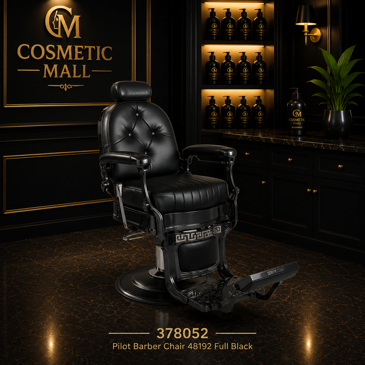 378052 – Pilot Barber Chair 48192 Full Black