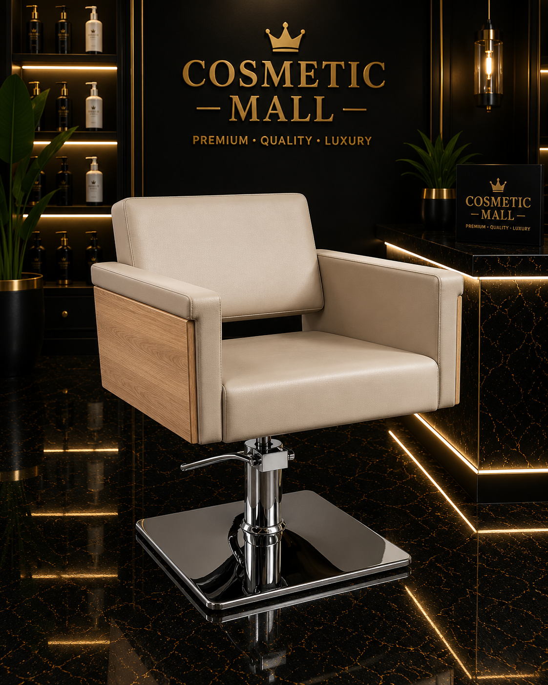 Perfect Active Professional  Salon Ladies Chair Beige