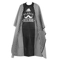 PERFECT ACTIVE-Hair Cutting Cape for Salon & Barber, Large Black and White Striped Professional Hairdressing Cape with Snap Closure ,Water-Resistant, Unisex – J-1093