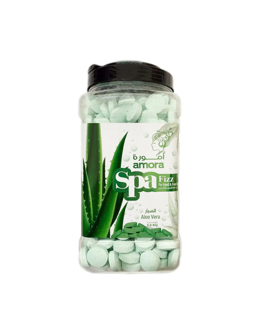 Amora Spa Nails & Feet Soak 2.8 Kg Fizzy Tablets - Aloe Vera - Professional Nail and Foot Care