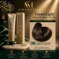 Green Light Hair Coloring Cream 7.8 Light Gianduia | Professional Permanent Hair Color