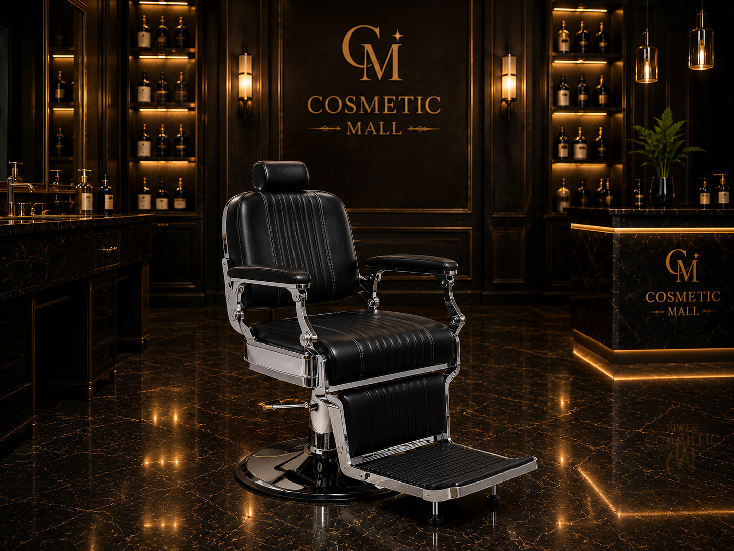 Perfect Active Professional Barber Chair Black