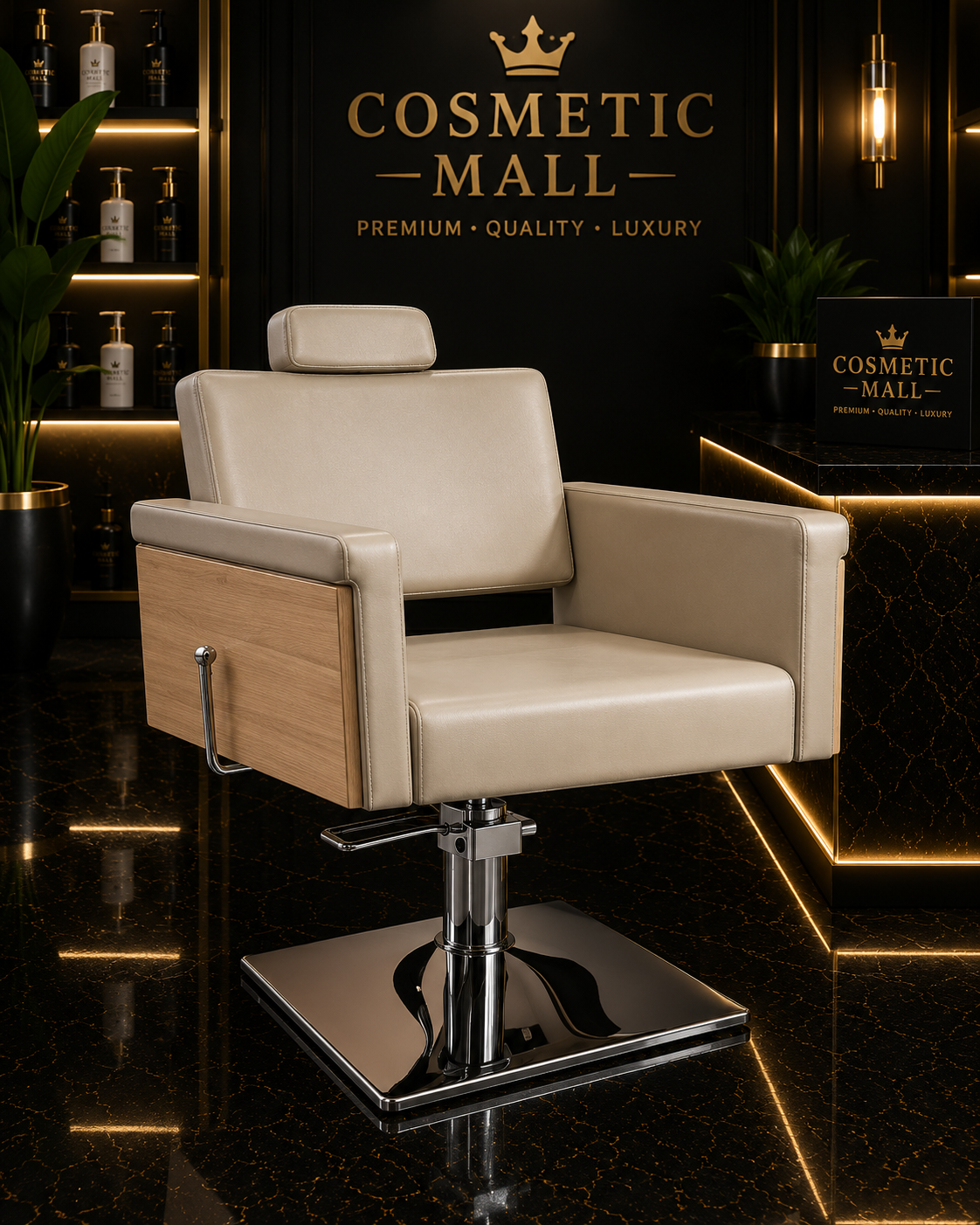 Perfect Active Professional  Salon Ladies Chair Beige