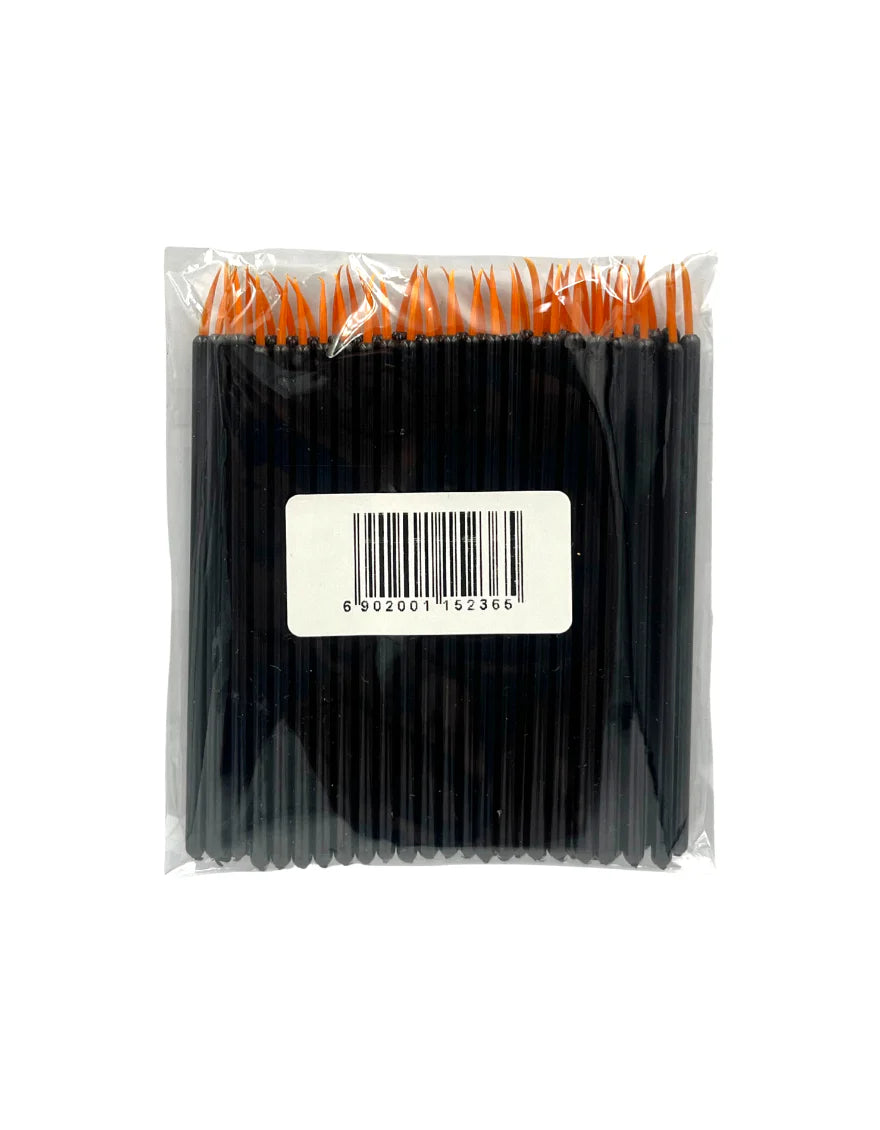 Amora Disposable Black Eyeliner Brushes - Pack of 50 / 100 - Easy Eye Makeup