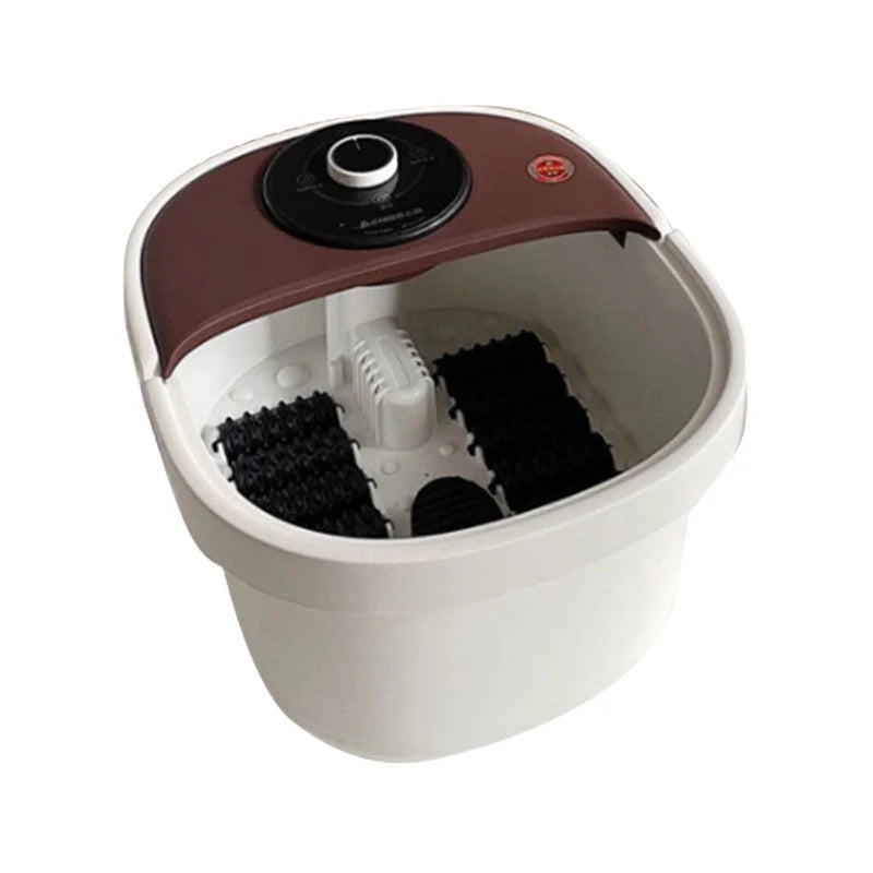 ZG-2107C Foot Spa Machine – Electric Heated Foot Bath with Bubble Massage, Red-Light Therapy, 10L Large Capacity, Easy One-Dial Operation, Home Spa for Relaxation