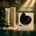 Green Light Hair Coloring Cream 5.88 Light Coffee | Professional Permanent Hair Color