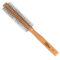 Eurostil Round Brush 15mm Wood & Nylon #00163 – Professional Styling Brush for Volume, Curls, and Smooth Hair