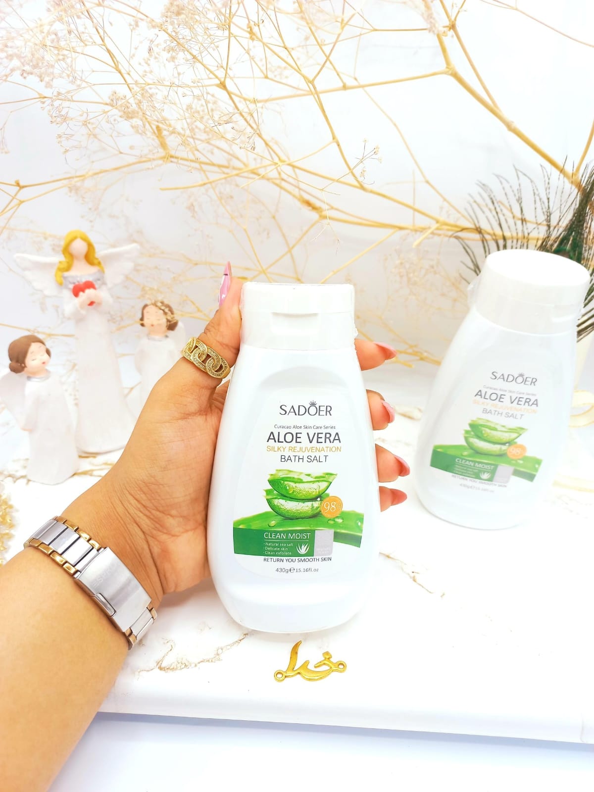 Sadoer Aloe Vera Bath Salt – Silky Rejuvenation & Deep Moisture