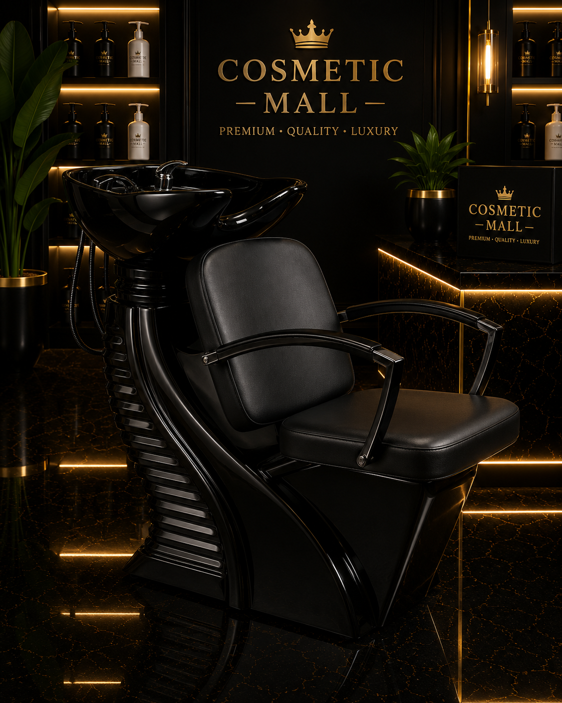 Perfect Active Professional  Shampoo Chair Black