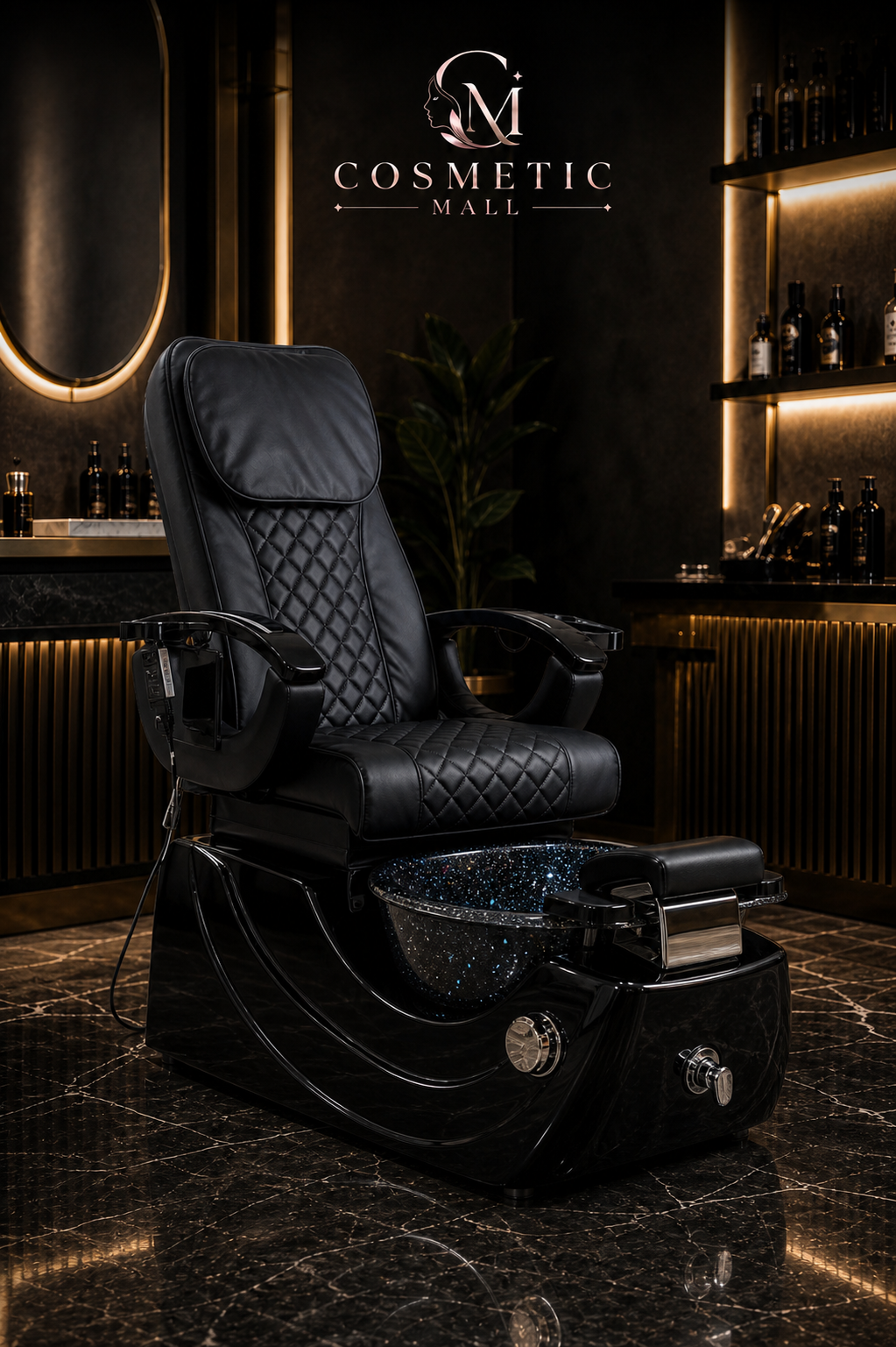 Perfect Active Professional EB Electric Salon Adjustable Pedicure Chair Black