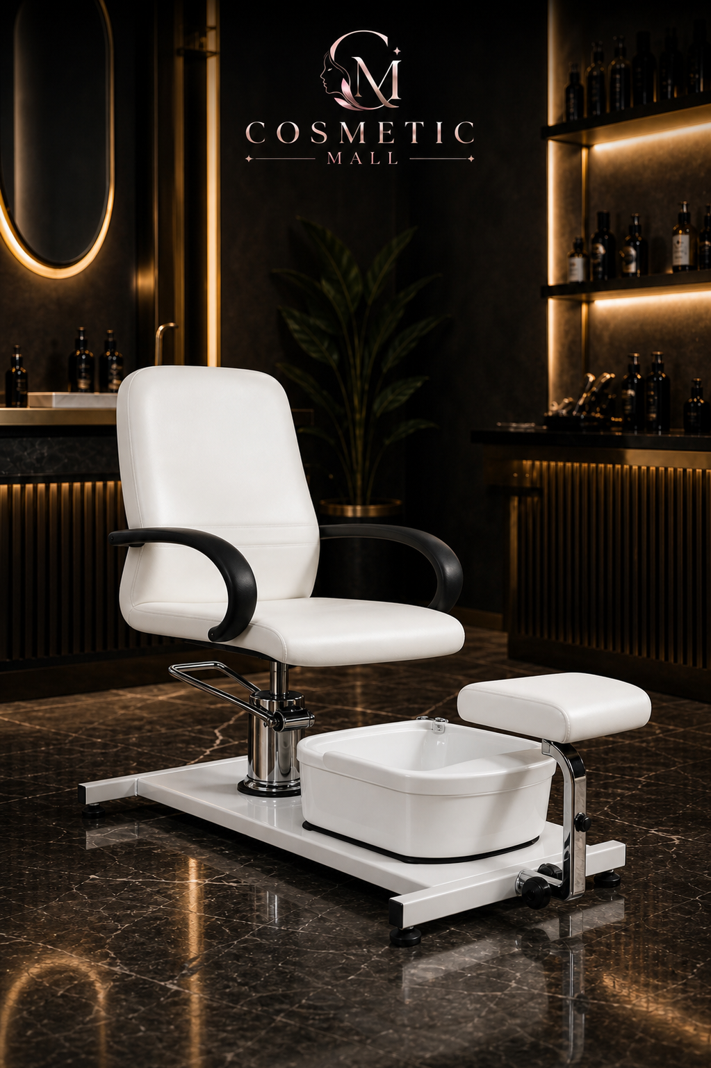 Perfect Active Professional Pedicure Chair with electric Heat basin White