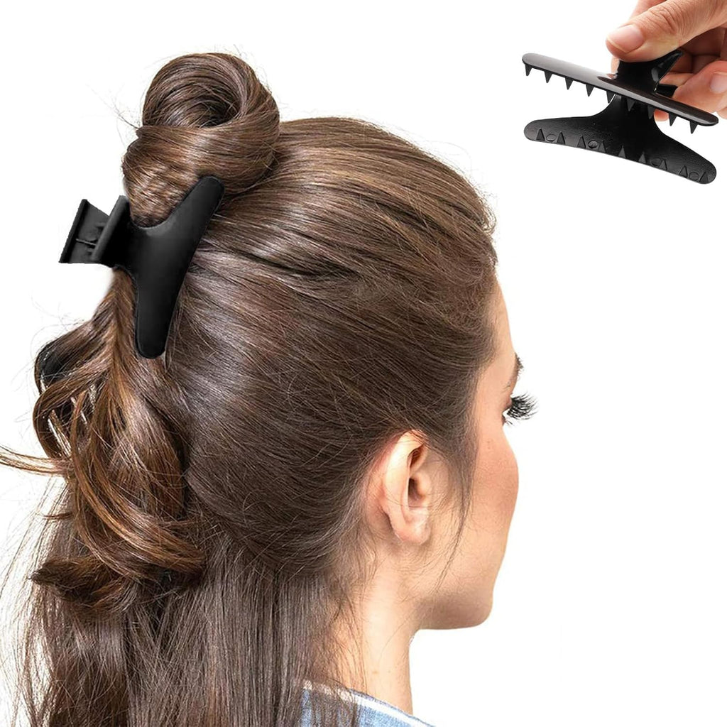 PERFECT ACTIVE Butterfly Hair Clip 12Pcs E-49 Black